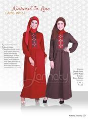 Jannaty Jn 51 - Gamis Kaos Katun - Jual Baju Muslim Original