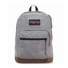 Jansport Tepat Pack Edisi Digital Backpack-Hitam/Putih Cocok Plaid-Intl