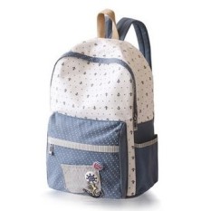 Jepang dan Gaya Korea Ransel Wanita Lucu Katun Burik Gambar Sekolah Tas untuk Remaja Gadis Siswa XB452-Internasional