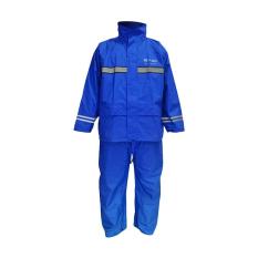 Jas Hujan AXIO Europe 882 List Silver Warna Biru
