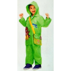 MP Jas Hujan Anak BEAR KIDS - Jaket Celana Anak2x (Green)