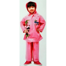 BEAR KIDS - Jas Hujan Anak - Jaket Celana Anak2x (Pink)