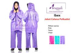 Harga Pabrik Jas Hujan Jaket Celana Polkadot IBEX Mantel Supplier Unisex