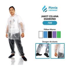 Jas Hujan Jaket Celana Transparan Plevia 700 - Setelan Jas Hujan