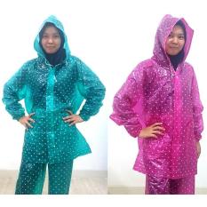 Jas Hujan Polkadot IBEX / Jaket Celana / Uk Dewasa