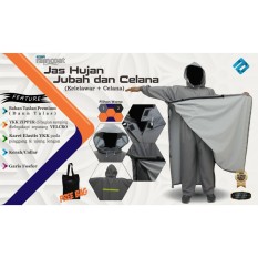 Jas hujan poncho kelelawar bahan taslan anti basah