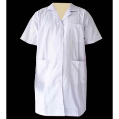 Jas LAB / Laboratorium Pria-Wanita Lengan Pendek