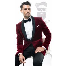 Jas Pria Formal Premium Maroon / Jas Pesta / Jas Prewedding / Jas Limited / Jas New Arrival - Red Velvet