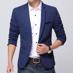 Jas Pria Hitam List - Blazer Anak Muda Biru Navy Keren - Kode : JP4709c