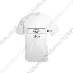 Jasa Sablon Kaos Satuan Murah/Sablon Polyflex - 10 X 25 Cm - C976be