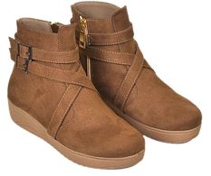 Java Seven BJI 674 Sepatu Boot Wanita Syntetic Bagus (Coklat)