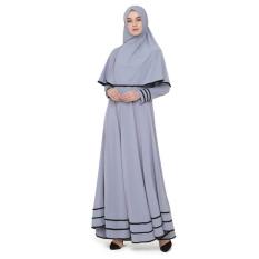 Java Seven Jne 001 Baju Gamis Muslim Wanita-Jersey-Bagus Dan Lucu Terbaru 2017(Abu)Int: One size