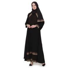 Java Seven Jsr 032 Baju Gamis Muslim Wanita-Tricotin-Bagus Dan Lucu Terbaru 2017(Hitam)(Int:XL)(OVERSEAS)