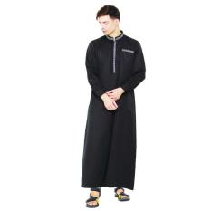 Java Seven Mmt 024 Baju Gamis Muslim Pria-Baloteli-Murah Dan Keren Terbaru 2017(Hitam)Int:L