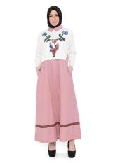 Java Seven OKI 018 Gamis wanita - cotton - Cantik & menarik (pink)