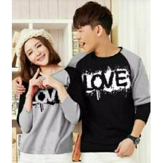 JC - Kaos Couple Blood Love Misty Lengan Panjang Model Terbaru