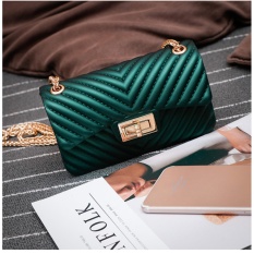 JCF Tas Fashion Import Anak Remaja Dan Wanita Dewasa Allure Dove Matte Mewah Cantik Jelly Sling Teenager And Adult Mini Candy Bag Import Korean Style Selempang Badan - Green Bagus High Quality