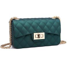 JCF Tas Fashion Import Anak Remaja Dan Wanita Dewasa Chevron Dove Matte Mewah Cantik Jelly Sling Teenager And Adult Mini Candy Bag Import Selempang Badan - Green Matte