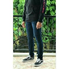 Jeans Gu By Uniqlo Slim Stretch Dark Blue Faded Denim Original - Olxlty