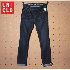 Jeans Gu By Uniqlo Slim Stretch Dark Navy Faded Denim Original - Kzkjy5