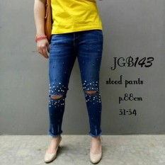 Jeans Sobek Lutut Mute JGB143 | Celana Jean Keren