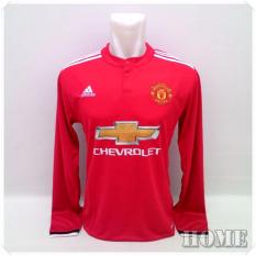 Jersey Bola Kaos Olahraga T-Shirt Lengan Panjang MU
