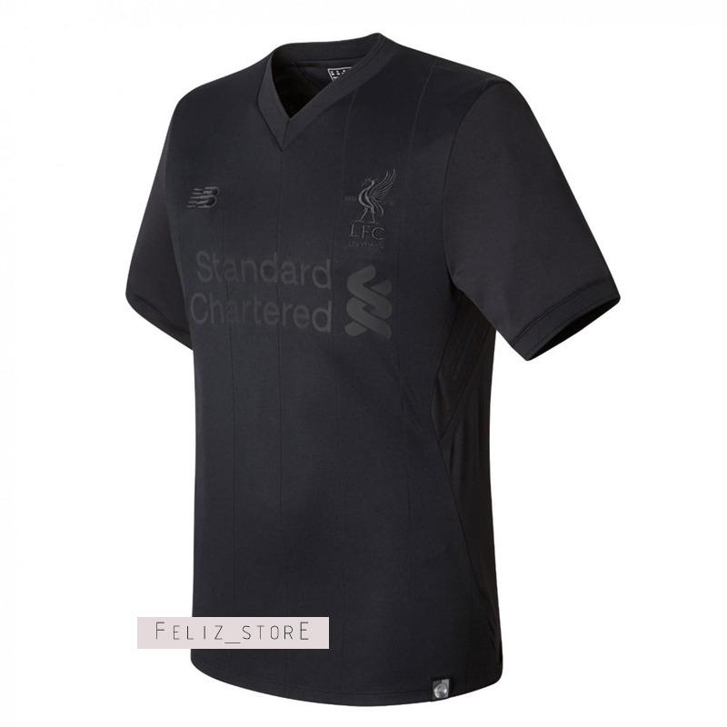 Jersey Bola Lliverpool Black Edition 2018 Jersey Bola Lliverpool Black Edition 2018