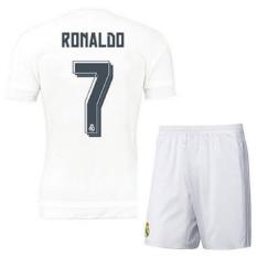 Jersey Sepakbola Real Madrid No 7 Ronaldo Size M - Putih
