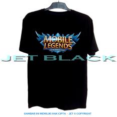 JET – Kaos Mobile Legend LOGO Distro T-Shirt Fashion Soft Cotton Combed 30s Pria Wanita Cewe Cowo Baju Hitam 3D Terbaru Kekinian Animasi Gambar Kartun Mobil Mobilelegend Jakarta Bandung Legends Atasan Pakaian Murah Lengan Keren Bagus Anime