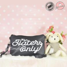 Tas Wanita Casual Lucu Sling Clutchbag For Haters Only - JETCOMEBAG