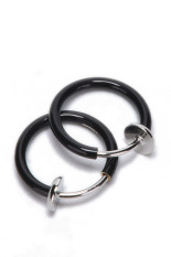 Jetting Buy Tindik Telinga Jaket Anting-Palsu Set 2 (hitam)