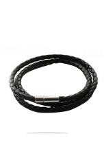 Jetting Buy Kalung Tali Kulit (Hitam)