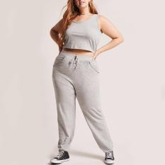 Jfashion Celana Panjang Jogger Training Wanita dewasa BIG SIZE Polos - Felice jumbo