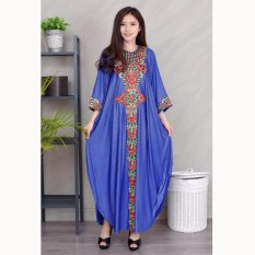 Jfashion Long dress Gamis Maxi variasi Renda tangan Panjang - Sarah
