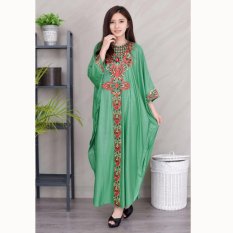 Jfashion Long dress Gamis Maxi variasi Renda tangan Panjang - Sarah