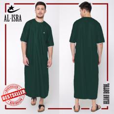 Jfashion Jubah Gamis Muslim Tangan Pendek Pria dewasa - Jubah Arabi