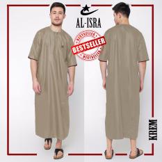 Jfashion Jubah Gamis Muslim Tangan Pendek Pria dewasa - Jubah Arabi