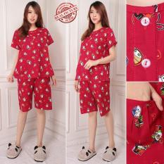 Jfashion Stelan Baju Tidur Tangan Pendek Celana Pendek - Chinese SS