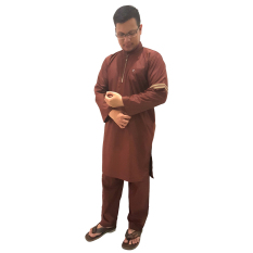 Jfashion Stelan Gamis Muslim Pria Tangan Panjang - Hanafi
