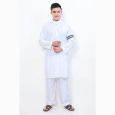 Jfashion Stelan Gamis Tangan Panjang Muslim Pria dewasa - Stelan Nabawi