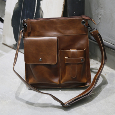 Tas Selempang Kulit Kuda Pria Gaya Korea (PARK’S warna) (PARK’S warna)