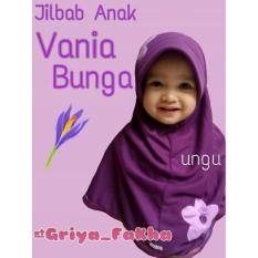Jilbab anak vania bunga/jilbab kaos anak/ jilbab bergo anak