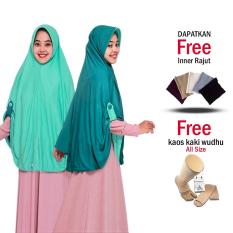 Jilbab Bolak BalikJilbab 2 Warna Hijab Bergo Instan Bolak Balik 2 in 1 Grade A Fashion Muslim Terbaru Modern Masa Kini Jumbo Syari Panjang Free Inner dan Kaos kaki Wudhu