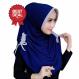 Jilbab / Hijab Instan Samping 2 Tone - Best Deal Warna Random