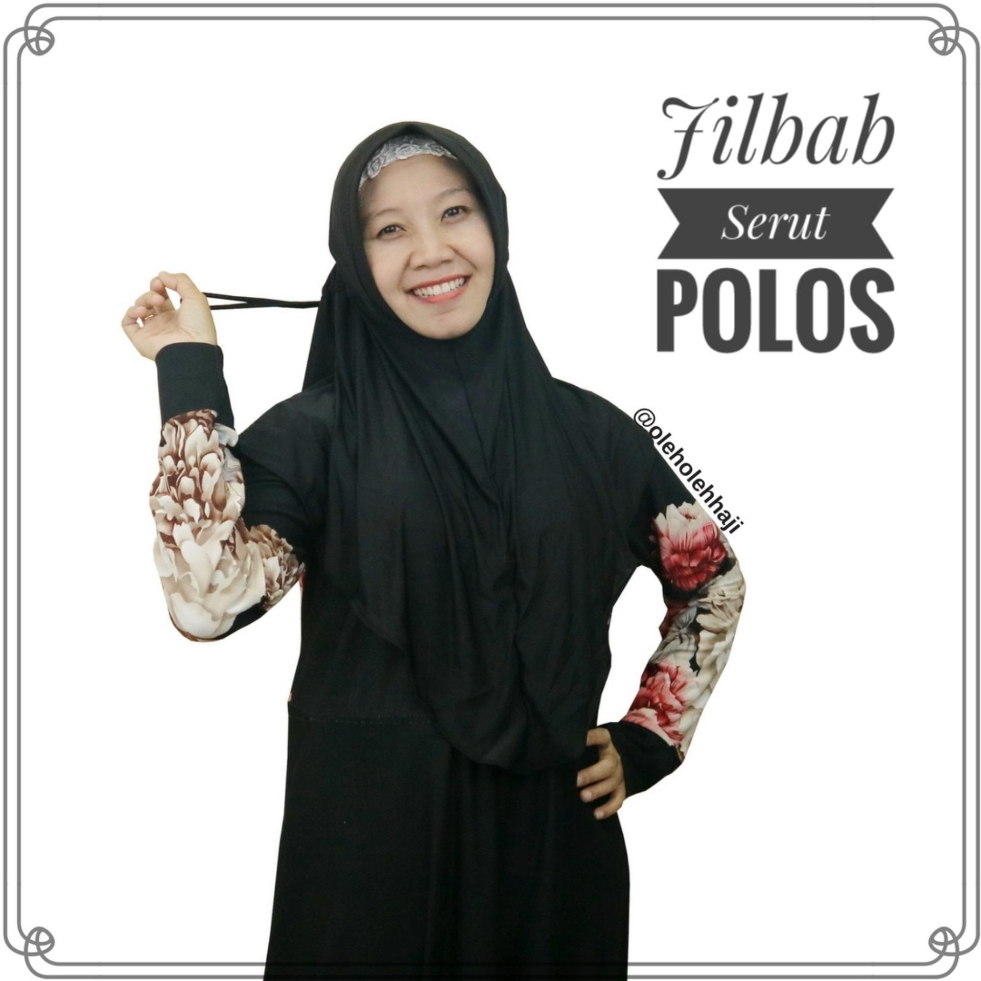 Jilbab Hijab Khimar Instan Serut Jokowi Polos Oleh Oleh Haji dan Umroh - Hitam Jilbab Hijab Khimar Instan Serut Jokowi Polos Oleh Oleh Haji dan Umroh - Hitam