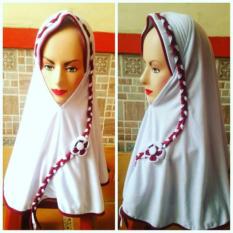 Jilbab Instan Bahan Kaos Kw Rabbani Size Sd