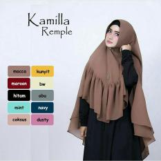Jilbab Instan Murah Kamila Rempel / Hijab Syari /Pashmina Instan / Murah Wanita / Grosir Jilbab