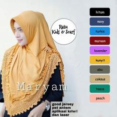 Jilbab Instan Murah Maryam Cuting Laser / Hijab Syari / Vanilla Hijab / Grosir Jilbab