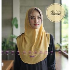 Hijab Instan  Warna  Kuning  Tutorial Hijab Terbaru