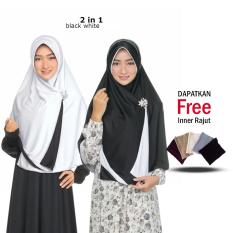 Jilbab Instant Jilbab 2 Warna Zannah Hijab Fashion Muslim Remaja Wanita Terbaru Instant Khimar Bergo Syar i Jumbo Bolak Balik Dua Warna Termurah Modern Model Sekarang